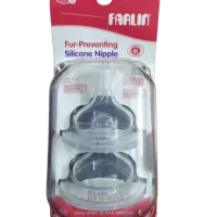 Farlin Nipple | Fur-Preventing Wide Neck Nipples | 0M+ | 2pcs