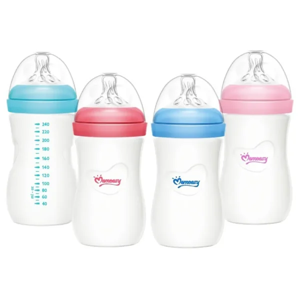 Momeasy 240mL Wide Neck Glass Bottle | BPA Free & Anti-Colic
