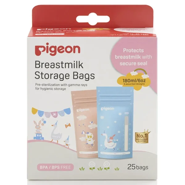 Pigeon Breastmilk Bags 180mL | Hygienic | BPA Free - Image 2