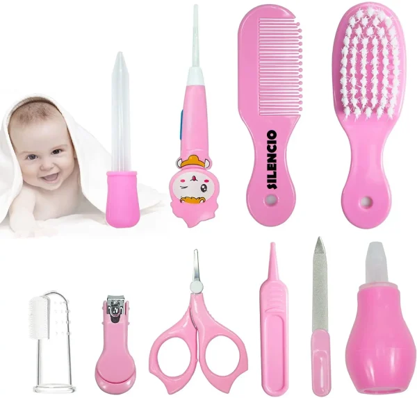 10 PCS Baby Health Care Kit – Complete Grooming & Nursing Set for Newborn