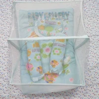 Baby Bed Set with Mosquito Net | Soft Cotton Bedding for Babies