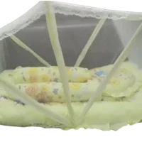 Baby Bed Set with Mosquito Net | Soft Cotton Bedding for Babies
