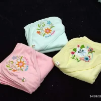 Flower Cap Hooded Towel – Approx. 29x30 | Cotton Baby Towel | Premium Quality