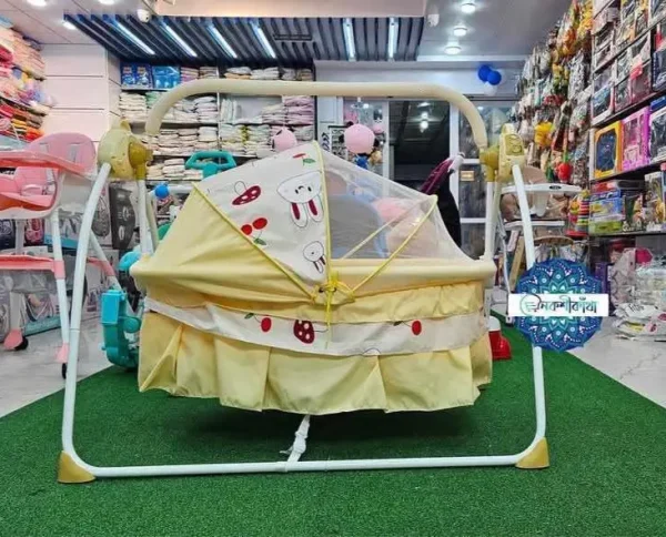 Electric Baby Cradle Bassinet Swing with Music, Bluetooth & Remote