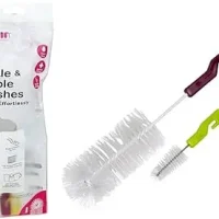 Farlin Bottle & Nipple Brush Set – 2pcs, Effortless Cleaning