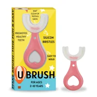 U Shaped Toothbrush for Kids – Soft Silicone Baby Brush