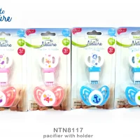 Next to Nature Pacifier & Holder 0M+ – Gentle & BPA-Free