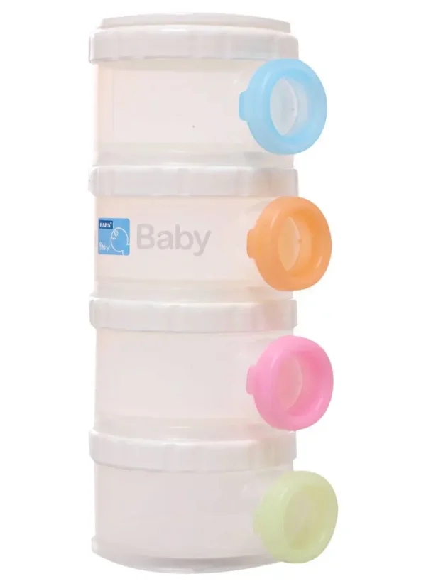 PAPA Baby Milk Powder Container – 4-Compartment, Large & Non-Toxic