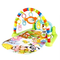Pedal Piano Gym Mat | Musical Fitness Frame for Babies