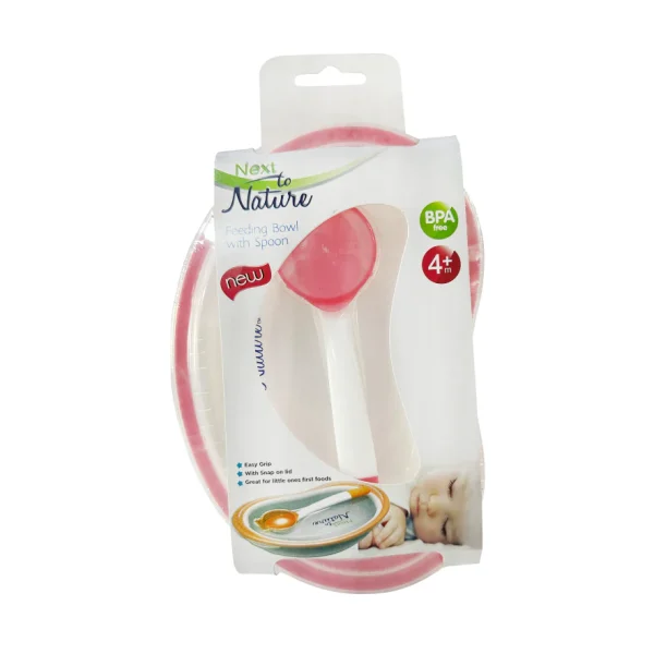 Next to Nature Baby Bowl & Spoon Set | Safe BPA-Free Feeding Solution - Image 2