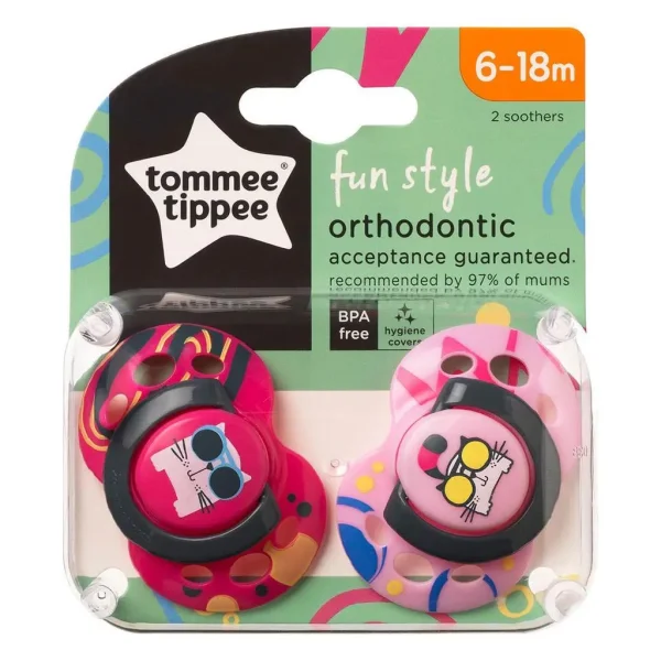 Tommee Tippee Air Style Soothers 6–18M – Orthodontic, BPA-Free, Silicone