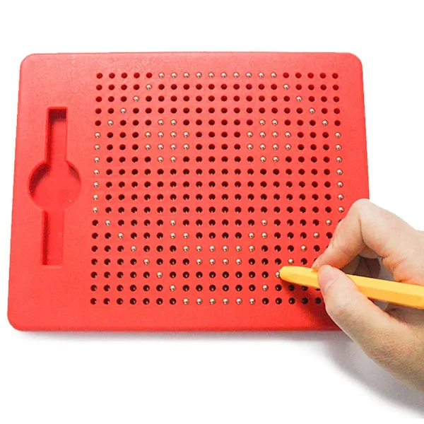 Magnet Tablet Pad – Reusable Drawing Board for Kids (Red) - Image 2